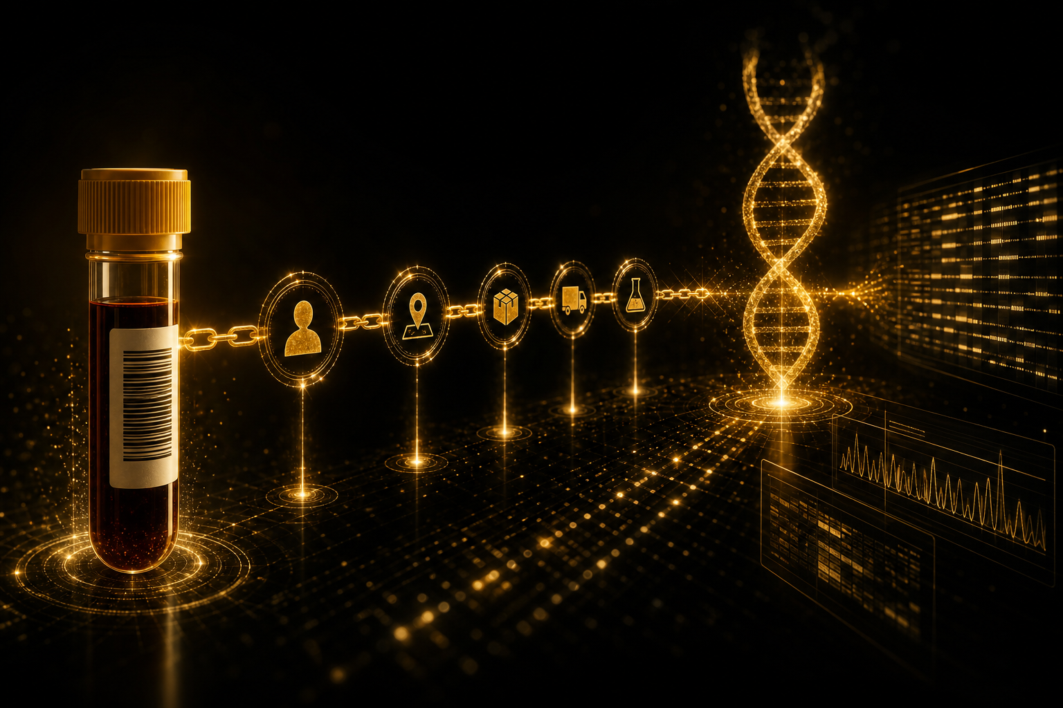 Trazabilidad genómica del material molecular